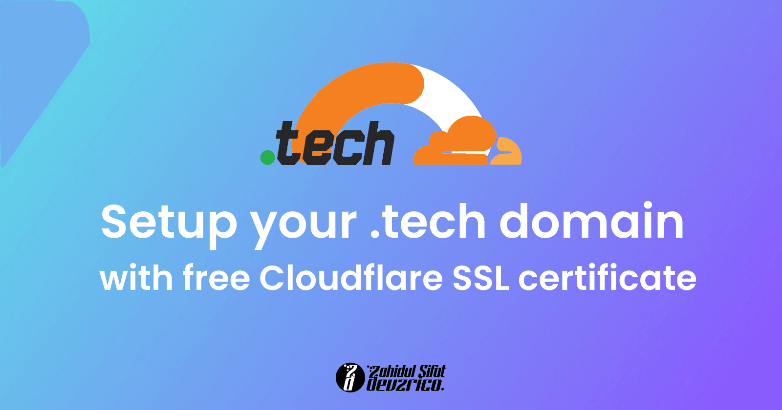 How to set up a .tech domain for GitHub pages with a free Cloudflare SSL certificate